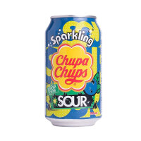 Chupa Chups Sparkling Sour Blueberry Flavour