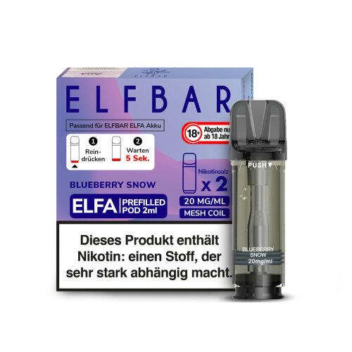 Elfbar Elfa Prefilled Pod Blueberry Snoow