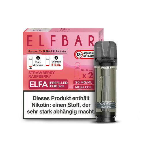 Elfbar Elfa Prefilled Pod Strawberry Raspberry